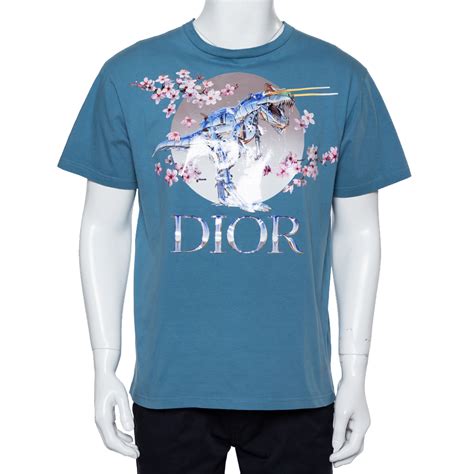 dior sorayama t shirt blue|Dior sorayama cherry blossom shirt.